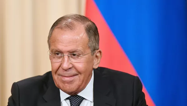 Исполняющий обязанности министра иностранных дел РФ Сергей Лавров на совместной пресс-конференции по итогам встречи с главой МИД Германии Хайко Маасом в Доме приемов МИД России - 俄羅斯衛星通訊社