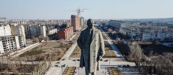 Памятник Ленину на Волго-Донском Канале в Волгограде Памятник Ленину на Волго-Донском Канале в Волгограде - 俄羅斯衛星通訊社