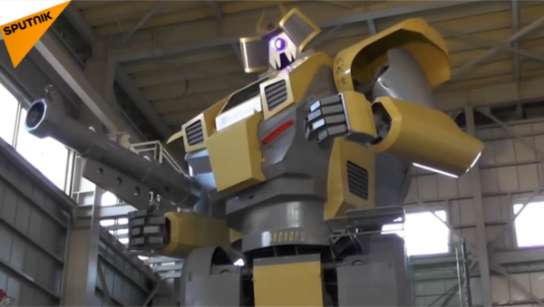 日本工程师建了一个8.5米高的机器人 - 俄罗斯卫星通讯社