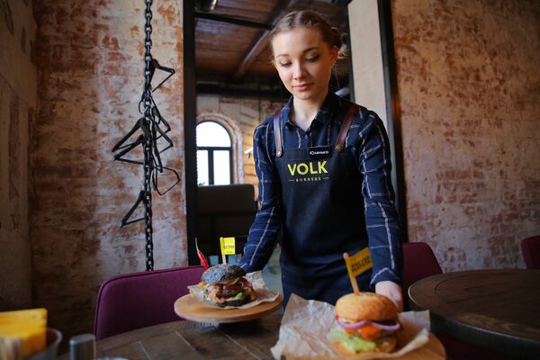 VOLK burgers餐馆菜品 - 俄罗斯卫星通讯社