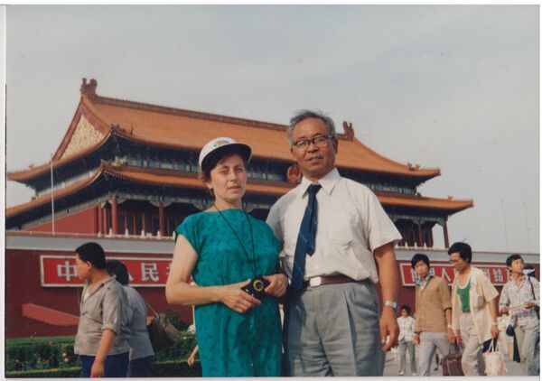 韩存礼与妻子瓦丽娅1 - 俄罗斯卫星通讯社