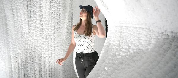 莫斯科公园现奇特“冰窟” - 俄罗斯卫星通讯社