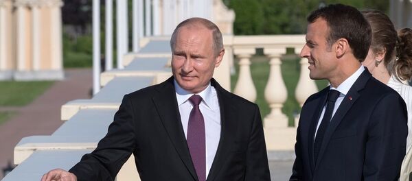 普京與馬克龍 - 俄羅斯衛星通訊社