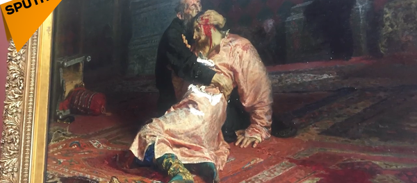 名画《伊凡雷帝杀子》被故意损坏 - 俄罗斯卫星通讯社