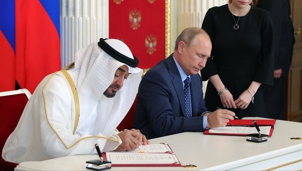 俄罗斯和阿联酋签署战略合作伙伴关系宣言 - 俄罗斯卫星通讯社