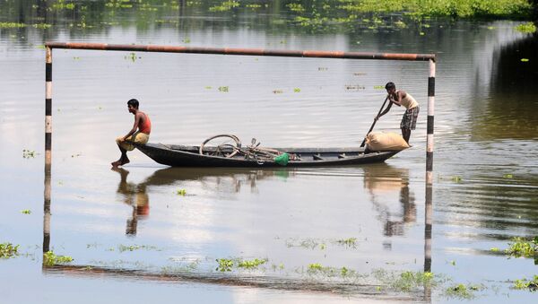 印度東北部近600萬人遭受洪災 - 俄羅斯衛星通訊社