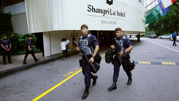 Gurkhas patrol at the IISS Shangri-la Dialogue in Singapore - 俄羅斯衛星通訊社