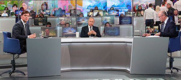 普京“直播连线” - 俄罗斯卫星通讯社