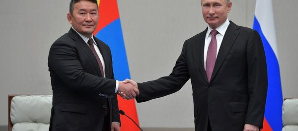 普京上合组织青岛峰会期间会见会晤蒙古国总统 普京上合组织青岛峰会期间会见会晤蒙古国总统 - 俄罗斯卫星通讯社