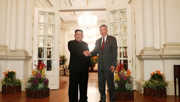 金正恩已經與新加坡總理見面 - 俄羅斯衛星通訊社
