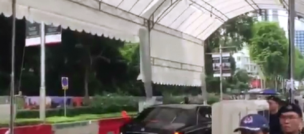 金正恩的车队在新加坡被人拍到 金正恩的车队在新加坡被人拍到 - 俄罗斯卫星通讯社