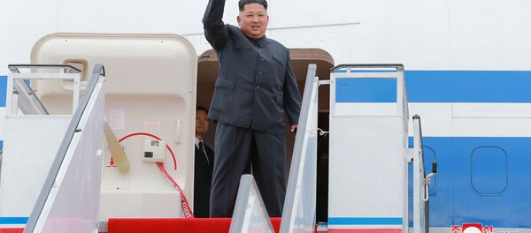 Лидер Ким Чен Ын до вылета в Сингапур - 俄罗斯卫星通讯社