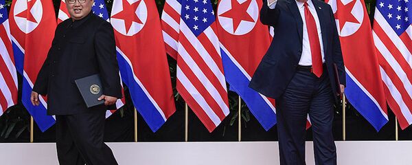金正恩与特朗普 金正恩与特朗普 - 俄罗斯卫星通讯社