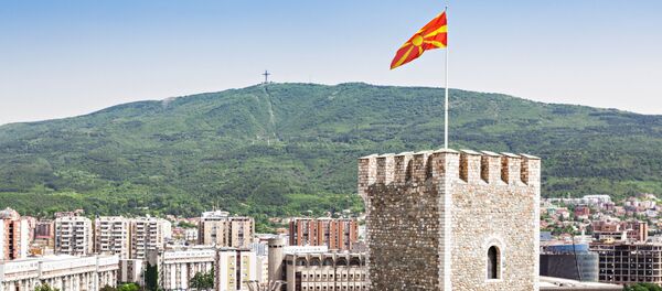 Вид на крепость Кале и город Скопье, Македония - 俄罗斯卫星通讯社