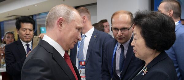 普京与孙春兰 - 俄罗斯卫星通讯社