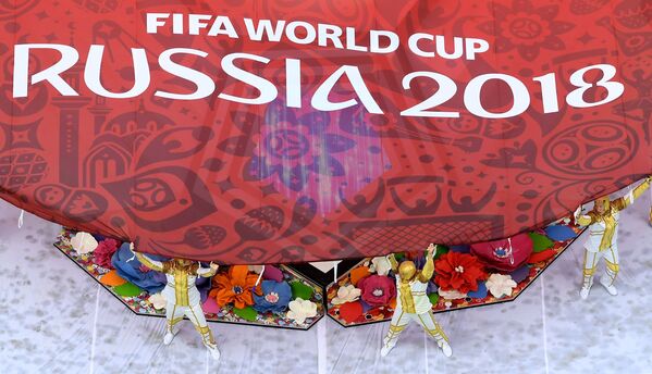 2018世界杯開幕式在莫斯科盧日尼基體育場舉行。 - 俄羅斯衛星通訊社