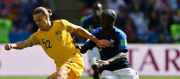 2018世界杯赛法国队战胜澳大利亚队 - 俄罗斯卫星通讯社