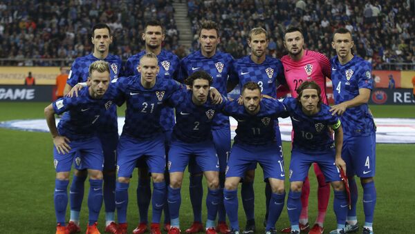 克羅地亞隊在2018世界杯足球賽小組賽中擊敗尼日利亞隊 - 俄羅斯衛星通訊社