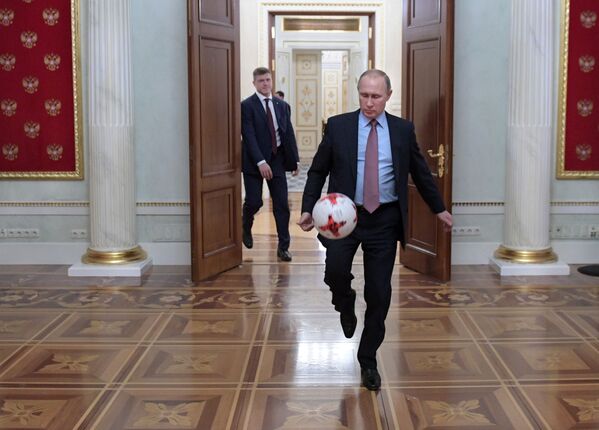 踢足球的名人 - 俄罗斯卫星通讯社
