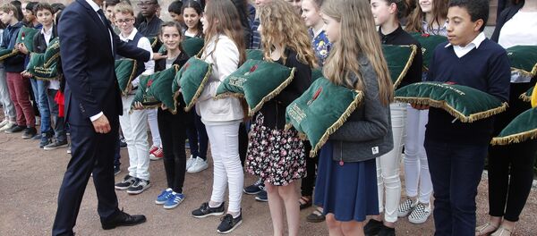 在法国举行的官方仪式上，一名少年因为说了一句“马努，你怎么样？”而受到法国总统马克龙的斥责。 - 俄罗斯卫星通讯社