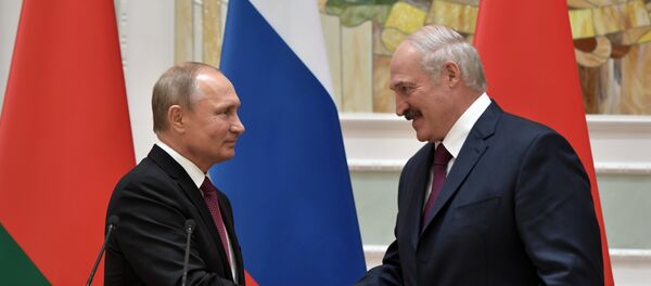 普京与卢卡申科 - 俄罗斯卫星通讯社