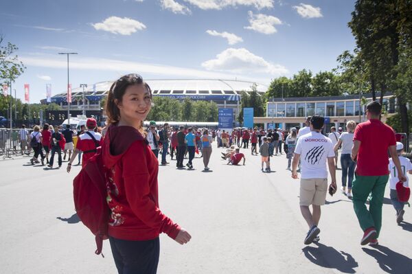 张溪格作为FIFA官方中国志愿者，主要负责世界杯期间活动策划部分 - 俄罗斯卫星通讯社