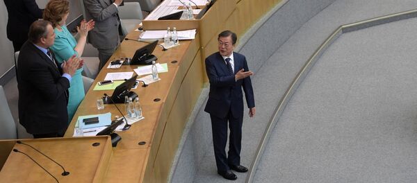 韩国总统在俄罗斯国家杜马 - 俄罗斯卫星通讯社