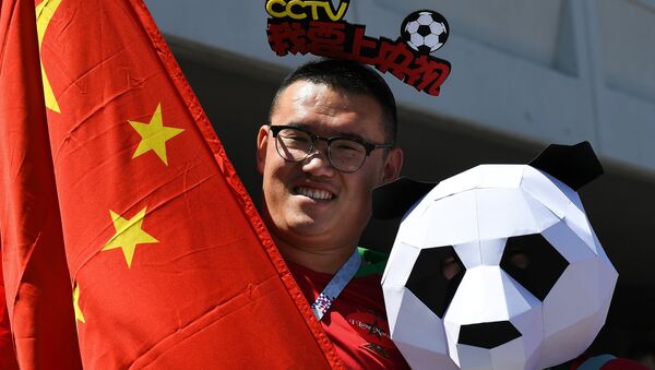 Болельщик перед матчем чемпионата мира по футболу между сборными Португалии и Марокко - 俄羅斯衛星通訊社