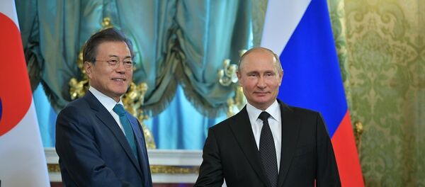 韓國總統文在寅應普京邀請21日抵達莫斯科 - 俄羅斯衛星通訊社