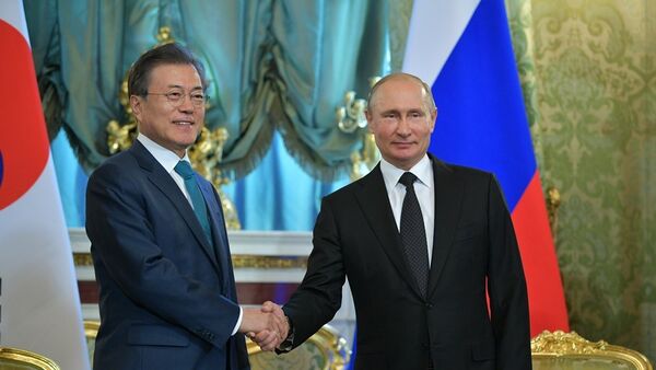 韓國總統文在寅應普京邀請21日抵達莫斯科 - 俄羅斯衛星通訊社