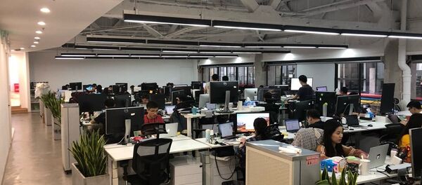 流利说创业公司的办公室 - 俄罗斯卫星通讯社