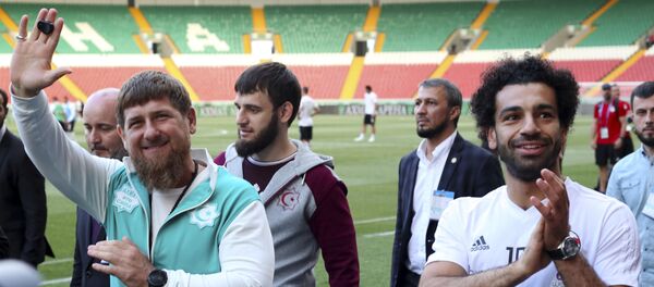 埃及隊前鋒薩拉赫被授予車臣榮譽公民稱號 - 俄羅斯衛星通訊社