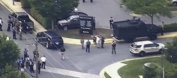 美國馬里蘭州的CAPITAL GAZETTE編輯部發生槍擊案 美國馬里蘭州的CAPITAL GAZETTE編輯部發生槍擊案 - 俄羅斯衛星通訊社