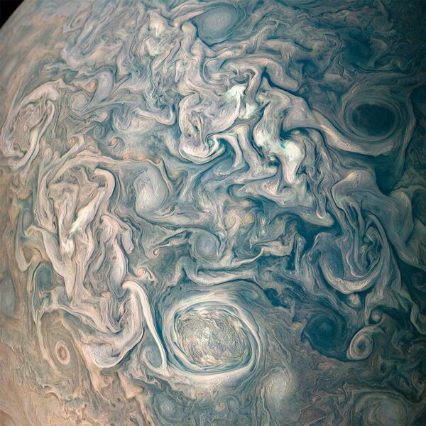 “朱诺号”探测器拍到的木星上的云 - 俄罗斯卫星通讯社