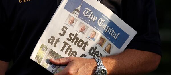 美國馬里蘭州一報社槍擊案後新一期刊發行 - 俄羅斯衛星通訊社