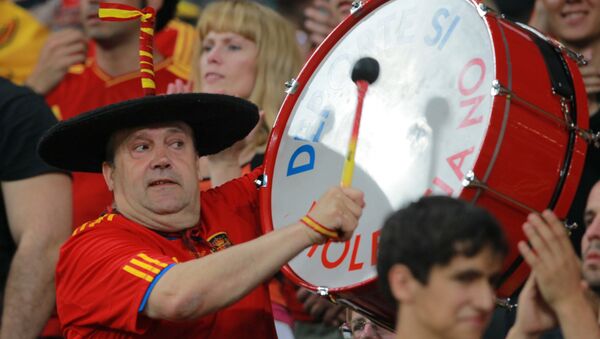 西班牙傳奇球迷將被允許將西班牙鼓帶到與俄羅斯的比賽中 - 俄羅斯衛星通訊社