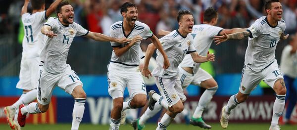 2018世界杯俄罗斯队点球大战击败西班牙队 - 俄罗斯卫星通讯社