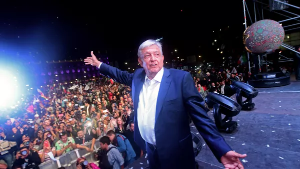 Newly elected Mexico's President Andres Manuel Lopez Obrador - 俄羅斯衛星通訊社
