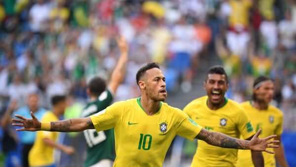 2018世界杯巴西队1：0击败墨西哥队 - 俄罗斯卫星通讯社