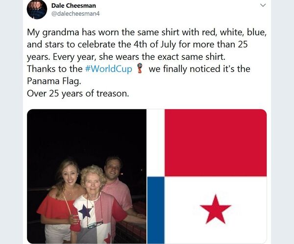 美國老太每年誤穿巴拿馬國旗T恤慶祝獨立日 - 俄羅斯衛星通訊社
