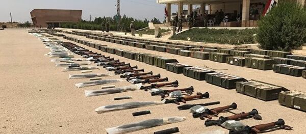 武裝分子在德拉省丟棄成噸彈藥和武器 - 俄羅斯衛星通訊社