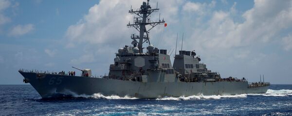 美國海軍軍艦在南中國海有爭議水域附近經過 - 俄羅斯衛星通訊社