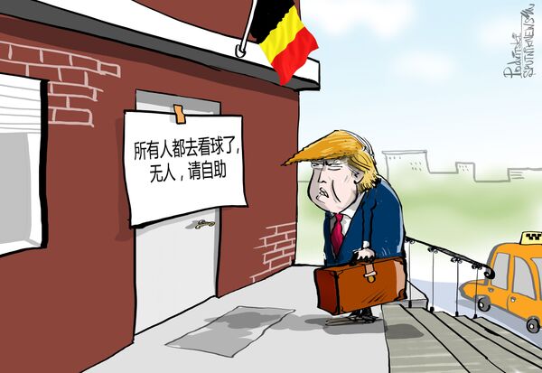 意料之外：特朗普來訪 比利時高層卻都去看球了 - 俄羅斯衛星通訊社