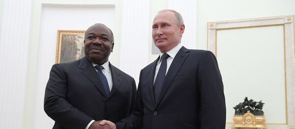 加蓬总统与普京会晤时称非洲需要俄罗斯 - 俄罗斯卫星通讯社