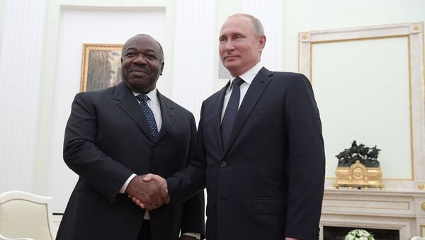 加蓬總統與普京會晤時稱非洲需要俄羅斯 - 俄羅斯衛星通訊社