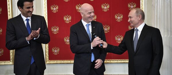 普京：俄罗斯对世界杯足球赛举办状况感到骄傲 - 俄罗斯卫星通讯社