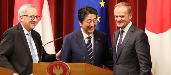 欧盟日本签署经济伙伴关系协定 - 俄罗斯卫星通讯社