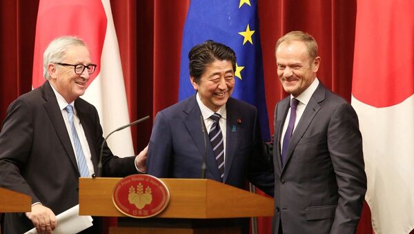 歐盟日本簽署經濟夥伴關係協定 - 俄羅斯衛星通訊社