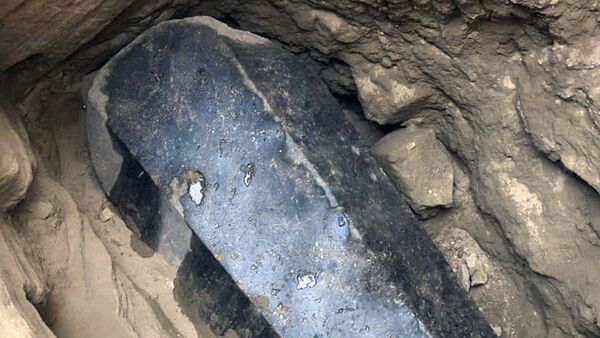 埃及科学家确定7月份发现的黑石棺所葬之人 - 俄罗斯卫星通讯社