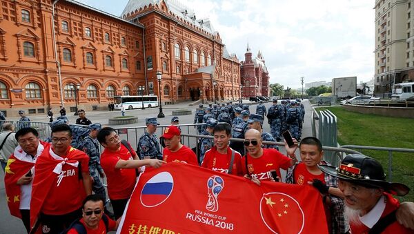 2018年世界杯足球赛期间22.3万名中国游客到访莫斯科 - 俄罗斯卫星通讯社